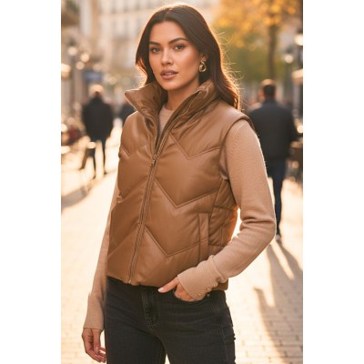 Γυναικείο Μπουφάν σε Ταμπά Χρώμα  Exxes