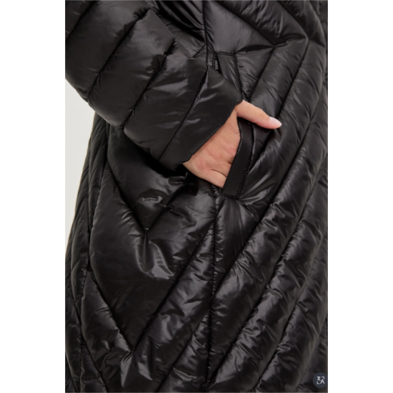 Γυναικείο Μπουφάν σε Μαύρο Χρώμα Moodo