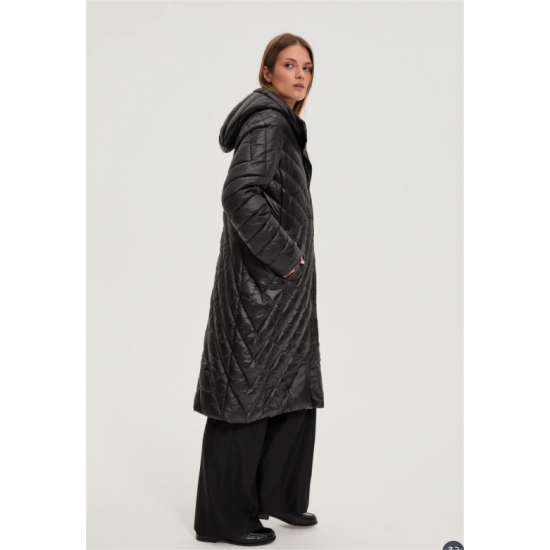 Γυναικείο Μπουφάν σε Μαύρο Χρώμα Moodo