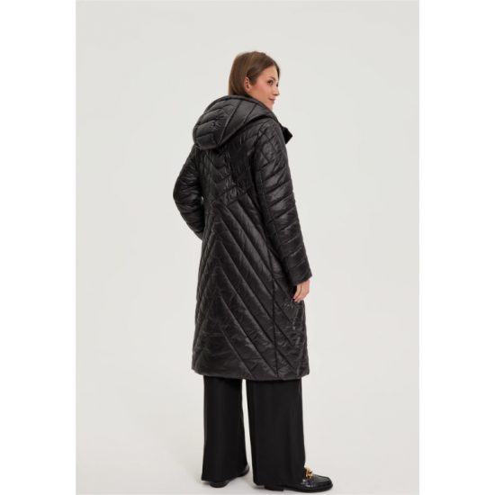 Γυναικείο Μπουφάν σε Μαύρο Χρώμα Moodo