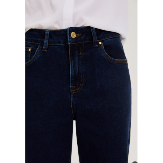 Γυναικείο Τζιν Παντελόνι σε Χρώμα Μπλε Moodo