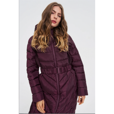 Γυναικείο Μπουφάν σε Μπορντό Χρώμα Moodo