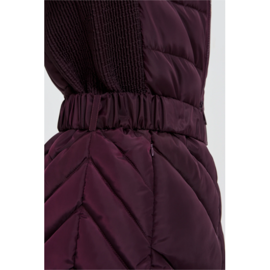 Γυναικείο Μπουφάν σε Μπορντό Χρώμα Moodo