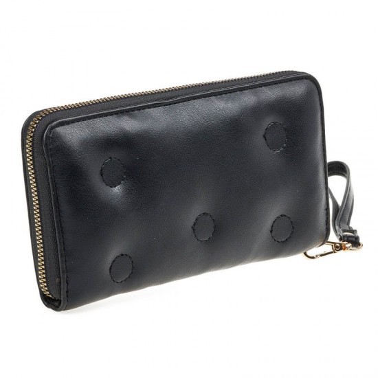 Γυναικείο Πορτοφόλι Verde σε Mαύρο Χρώμα 18-1382