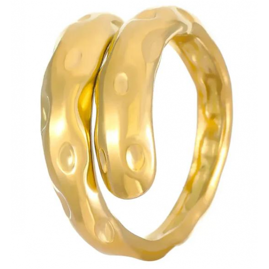 Γυναικείο Δαχτυλίδι Ατσάλινο σε Χρυσό Χρώμα