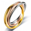 Γυναικείο Δαχτυλίδι Ατσάλινο σε Χρυσό Ασημί και Ροζ Χρυσό Χρώμα