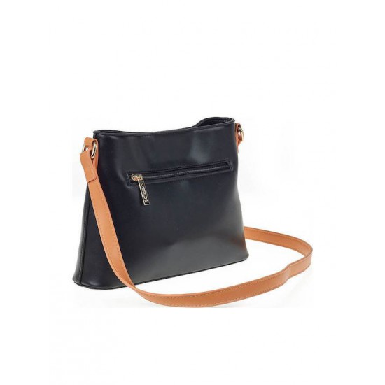 Γυναικεία Τσάντα Χιαστί σε Μαύρο Χρώμα Verde 16-7236